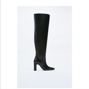 Genuine leather Zara over the knee boots
